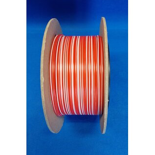 Cable-Engineer FLRY-B kabel 1,0mm2  voertuigkabel  op rol met 100m. Kleur Rood / Wit