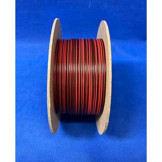 Cable-Engineer FLRY-B kabel 1,0mm2  voertuigkabel  op rol met 100m. Kleur Rood / Zwart