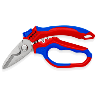 KNIPEX KNIPEX  Kabelschaar Electriciens  gebogen (45°) + krimptang adereindhulzen- 95 05 20 SB