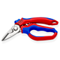 KNIPEX KNIPEX  Kabelschaar Electriciens  gebogen (45°) + krimptang adereindhulzen- 95 05 20 SB
