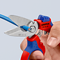 KNIPEX KNIPEX  Kabelschaar Electriciens  gebogen (45°) + krimptang adereindhulzen- 95 05 20 SB