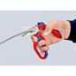 KNIPEX KNIPEX  Kabelschaar Electriciens  gebogen (45°) + krimptang adereindhulzen- 95 05 20 SB