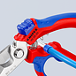KNIPEX KNIPEX  Kabelschaar Electriciens  gebogen (45°) + krimptang adereindhulzen- 95 05 20 SB