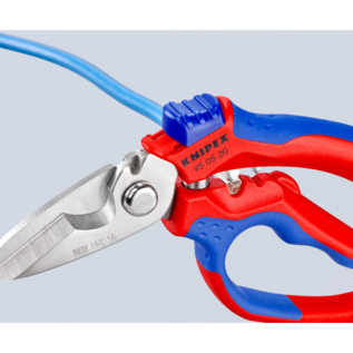 KNIPEX KNIPEX  Kabelschaar Electriciens  gebogen (45°) + krimptang adereindhulzen- 95 05 20 SB