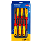 KNIPEX 6-delige KNIPEX VDE Schroevendraaier-set met 3x kruis (PH) en x kruis (PZ) schroevendraaier 00 20 12 V013