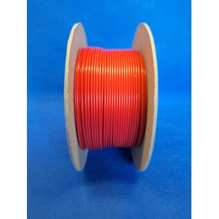 TE Connectivity ETFE Kabel van TE: Raychem T6 200°C: 1,5mm2 Rood - 50 meter op rol