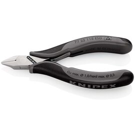 KNIPEX KNIPEX  ESD Zijsnijtang - 115mm - platte, spitse kop 7752115ESD