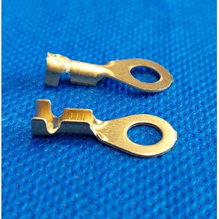 Cable-Engineer.com Ring M6 - Messing -open-barrel aansluiting voor  draad 0,5 - 1,0mm2 - 50st.