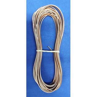 Cable-Engineer FLRY-B kabel 0,50mm2 - flexibele voertuigkabel - 10 meter Kleur Bruin/Wit