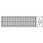 Schlemmer / Delfingen  Schlemmer Polyflex NW26: Flexibele ribbelbuis of mantelbuis +/- 26mm zonder split - UFW profiel - PP-MOD / UV-Bestendig -25m. - 1949226