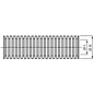 Schlemmer / Delfingen  Schlemmer Polyflex NW26: Flexibele ribbelbuis of mantelbuis +/- 26mm zonder split - UFW profiel - PP-MOD / UV-Bestendig - 1949226 - Prijs per meter
