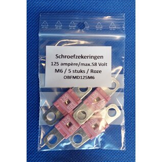 Cable-Engineer.com 125 Ampère MidiOTO schroefzekering met M6 gaten op 30mm - max. 58 Volt - Per 5 stuks