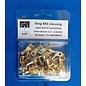 Cable-Engineer.com Ring M3 - Messing -open-barrel aansluiting voor  draad 1,0 - 2,5mm2 - 50st.