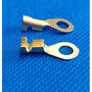 Cable-Engineer.com Ring M6 - Messing -open-barrel aansluiting voor  draad 1,0 - 2,5mm2 - 50st.