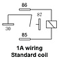 SIMA Auto Relais  4-Pins - 24V - 40A. - 1,6W  - Standaard coil - Met beugel - WM626HA24B