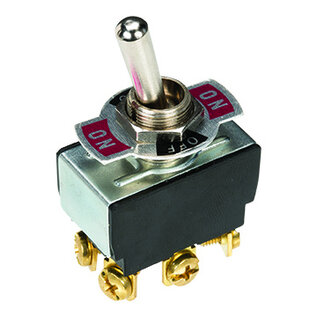 Cable-Engineer.com Tuimelschakelaar - 12V / 25A.  - RVS met ON/Off/oNvermelding en 6x schroefbevestiging