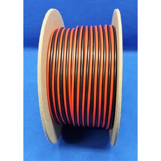 Cable-Engineer Speaker Kabel van 2x 1,50mm2 op rol met 100 meter in de kleuren Rood en Zwart