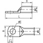 Cable-Engineer Buiskabelschoen / kabeloog M12 met inspectie-gat voor draden van 10,0mm2 - 10 stuks