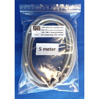 LAPP Benelux Stuurstroomkabel van LAPP: ÖLFLEX® CLASSIC 110 - 3G0.75 - Grijs - 100m. - 1119103