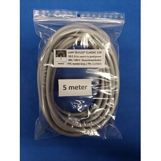 LAPP Benelux Stuurstroomkabel van LAPP: ÖLFLEX® CLASSIC 110 - 5G0.75 - Grijs - 100m. - 1119105