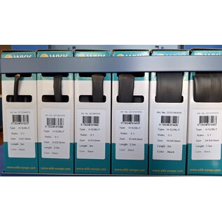 Cable-Engineer Stalen display met 6 verschillende maten dubbelwandige MIL-SPEC krimpkous - krimpratio 3:1 van 3 t/m 24mm