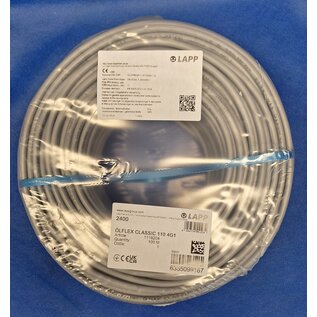 LAPP Benelux Stuurstroomkabel van LAPP: ÖLFLEX® CLASSIC 110 - 3G1.5 - Grijs - 100m. - 1119303