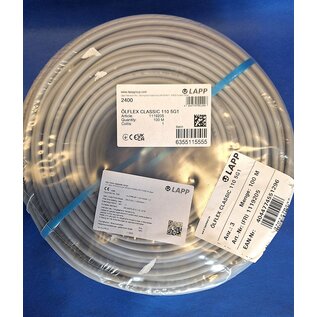 LAPP Benelux Stuurstroomkabel van LAPP: ÖLFLEX® CLASSIC 110 - 3G2.5 - Grijs - 100m. - 1119403