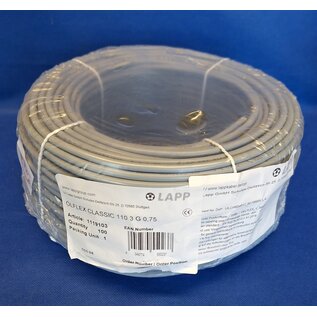 LAPP Benelux Stuurstroomkabel van LAPP: ÖLFLEX® CLASSIC 110 - 5G2.5 - Grijs - 100m. - 1119405