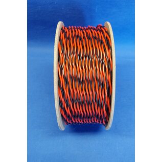 Cable-Engineer Twisted Pair 2x 0,50mm2  FLRY-B kabel -CAN-BUS - flexibele voertuigkabel - 50 meter op rol -  Kleur Rood / Zwart