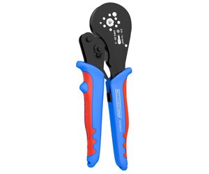 WEICON TOOLS Krimptang MULTI, Perswerktuig Met Verwisselbaar Magazijn Adereindhulstang Set Ratchet Automaat Blauw Rood 2367941855