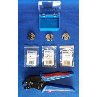 WEICON WEICON Multi-krimptang set met 3 verwisselbare profielen voor krimpen van kabelschoenen / adereindhulzen en MC4 - 10100515