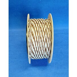 Cable-Engineer 2x 0,75mm2 Twisted Pair FLRY-B kabel - 50 meter - Bruin/Wit