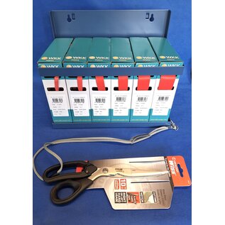 Cable-Engineer Stalen display met 6 verschillende maten krimpkous  - Rood - met ratio 2:1