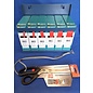 Cable-Engineer Stalen display met 6 verschillende maten krimpkous  - Rood - met ratio 2:1