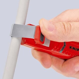 KNIPEX KNIPEX Kabelmes met zelfspannende grijpbeugel en haakmes met beschermkap - 8 - 28 mm- 16 20 165 SB