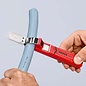 KNIPEX KNIPEX Kabelmes met zelfspannende grijpbeugel en haakmes met beschermkap - 8 - 28 mm- 16 20 165 SB