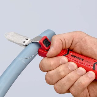 KNIPEX KNIPEX Kabelmes met zelfspannende grijpbeugel en haakmes met beschermkap - 8 - 28 mm- 16 20 165 SB