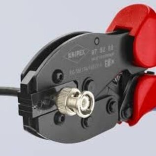 KNIPEX KNIPEX PreciForce® krimptang voor Coax- BNC-stekkers voor RG 58, 174, 188, 316Coax- BNC-stekkers voor RG 58, 174, 188, 316 - 975250