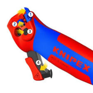 KNIPEX KNIPEX kabelmes / ontmantelgereedschap met ratelfunctie - 16 50 145 SB