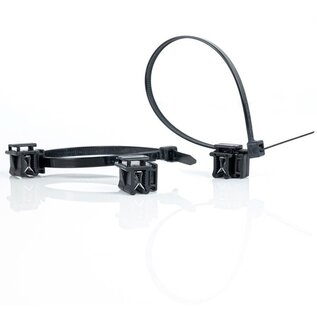 WKK Bevestigingsmaterialen Edge Clip  voor kabelbinders t/m 4,8mm breed - kleur zwart - KC15 - Prijs per stuk