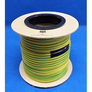 Cable-Engineer FLRY-B kabel 4,0mm2 - flexibele voertuigkabel - 50 meter op rol - Kleur Geel-Groen