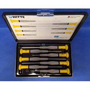 Witte Werkzeuge WITTE Pro Wittron® ESD set precisie schroevendraaiers Sleuf + Philips- 89313