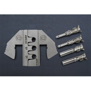 Cable-Engineer DEUTSCH DT-P Krimpprofiel -set voor 9"en 10" krimptang met wisselsysteem speciaal voor DEUTSCH DT Stekkers van 5,0 + 6,0 mm2