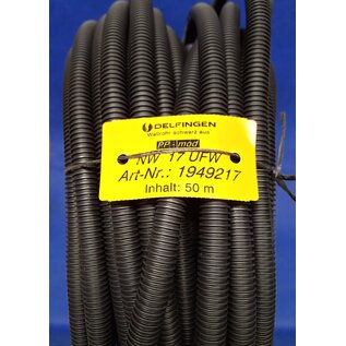 Schlemmer / Delfingen  Schlemmer/Delfingen Flexibele ribbelbuis of mantelbuis NW17  PPMOD/ UV-Bestendig  - 50 meter