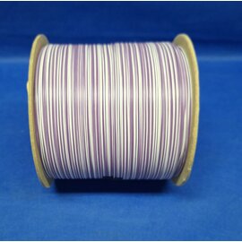 Cable-Engineer 0,50mm2 - FLRY-B kabel - 500m. - Paars / Wit