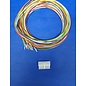 Molex Complete set met Molex MiniFit Jr. Receptacle connector 16-Pos. (2-Rij) + 16x 2m. 0,50mm2 FLRY-B kabel  met contacten (pre-crimped)