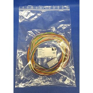 Molex Complete set met Molex MiniFit Jr. Receptacle connector 20-Pos. (2-Rij) + 20x 2m. 0,50mm2 FLRY-B kabel  met contacten (pre-crimped)