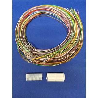Molex Complete set met Molex MiniFit Jr. Plug & Receptacle 24-Pos. (2-Rij) + 48x 2m. 0,50mm2 kabel en contacten