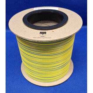 Cable-Engineer FLRY-B kabel 0,50mm2 - flexibele voertuigkabel op rol met 500 meter - Kleur Geel / Blauw