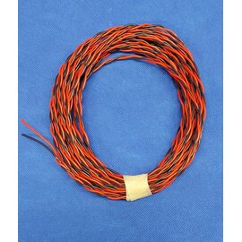 Cable-Engineer 2x 0,50mm2 Twisted Pair FLRY-B kabel - 10 meter - Rood/Zwart